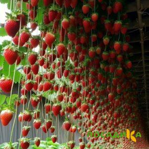 Клубника ампельная Анастасия купить по цене от 370р. в интернет-магазине «Посадика» с доставкой почтой в в Гаврилов Посаде и по всей России – [изображение №1].